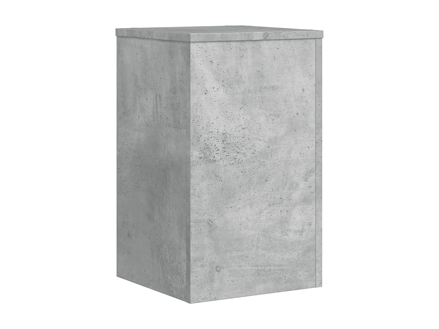 Supporti per piante 2 pezzi in cemento grigio e legno ingegnerizzato