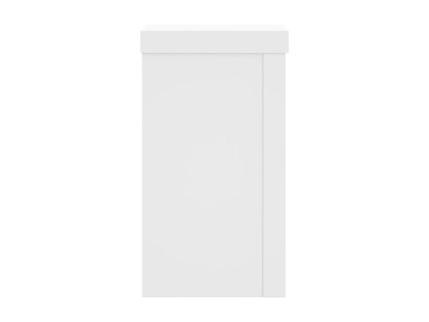 Supports pour plantes 2 pcs blanc 10x10x18 cm bois d'ingénierie