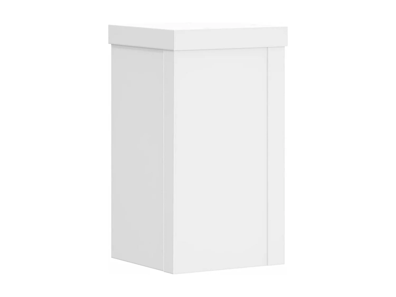 Supports pour plantes 2 pcs blanc 10x10x18 cm bois d'ingénierie