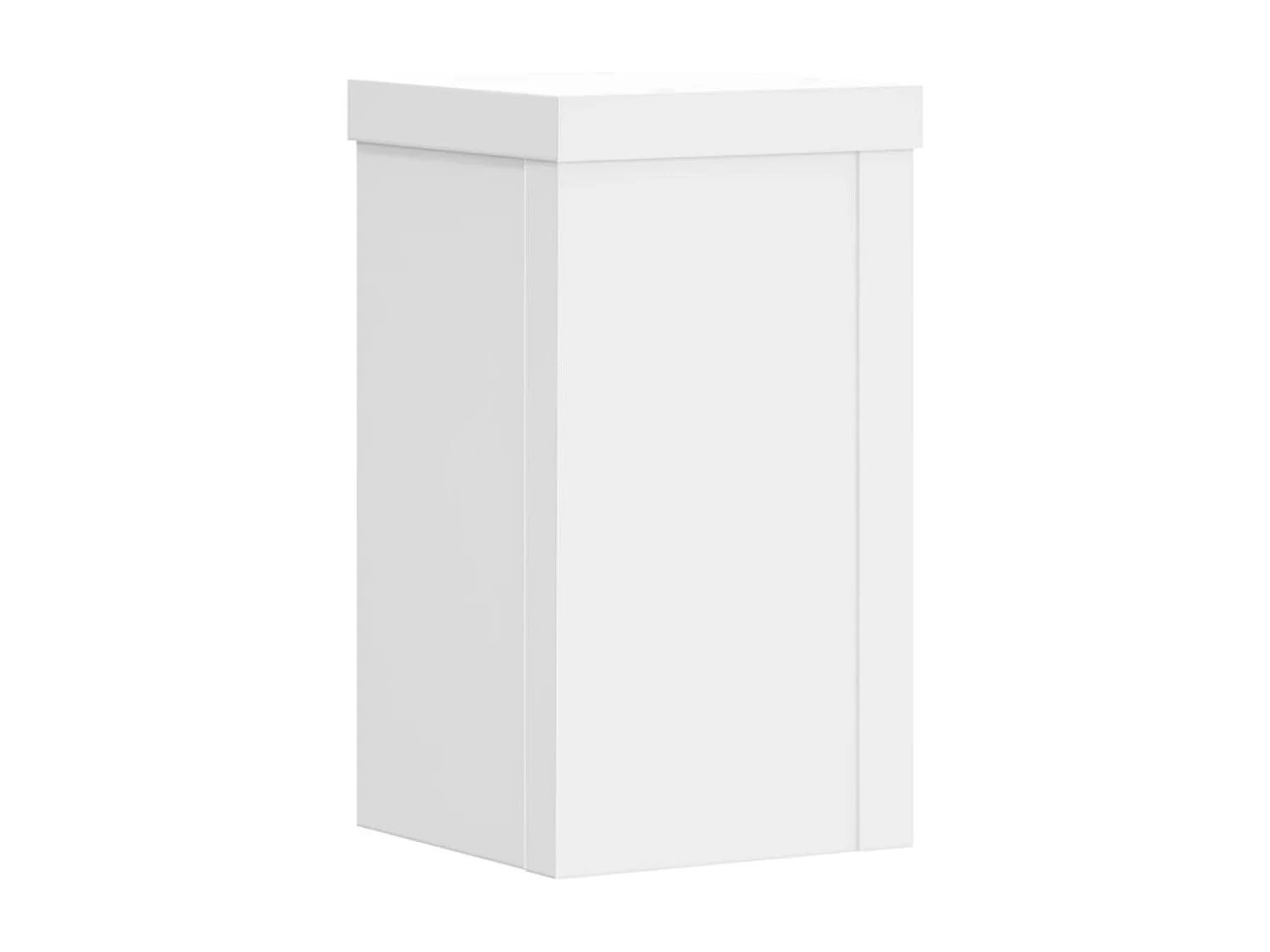 Supports pour plantes 2 pcs blanc 10x10x18 cm bois d'ingénierie