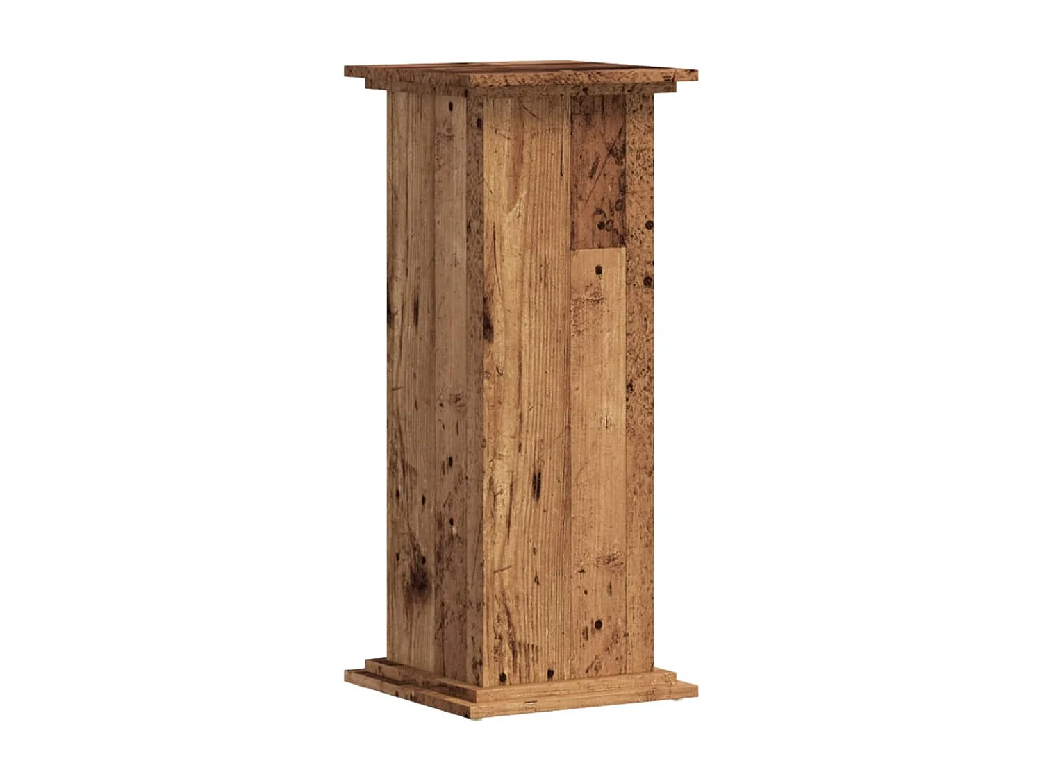 Plantenstandaard oud hout 33x33x80 cm bewerkt hout