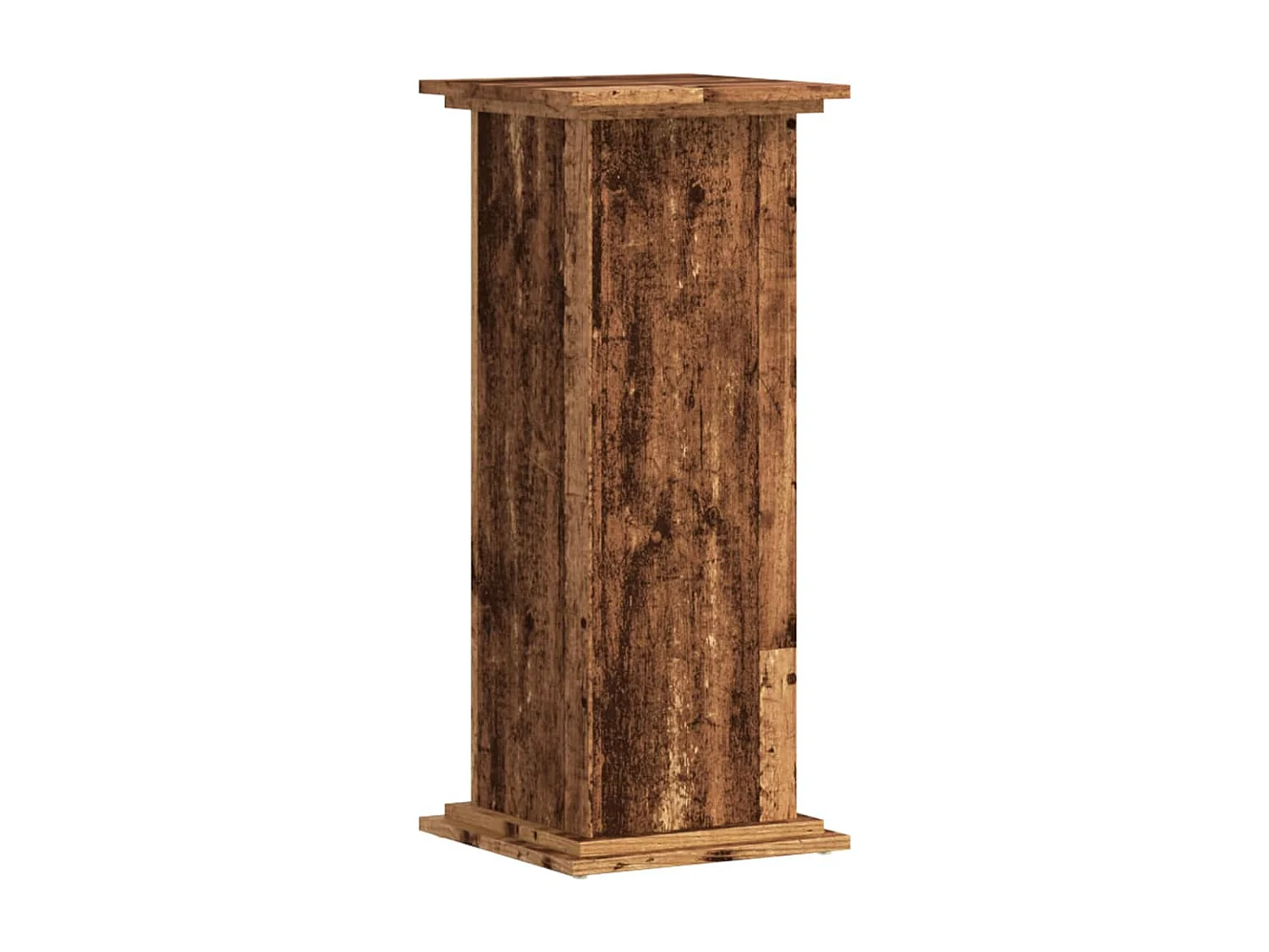 Plantenstandaard oud hout 33x33x80 cm bewerkt hout