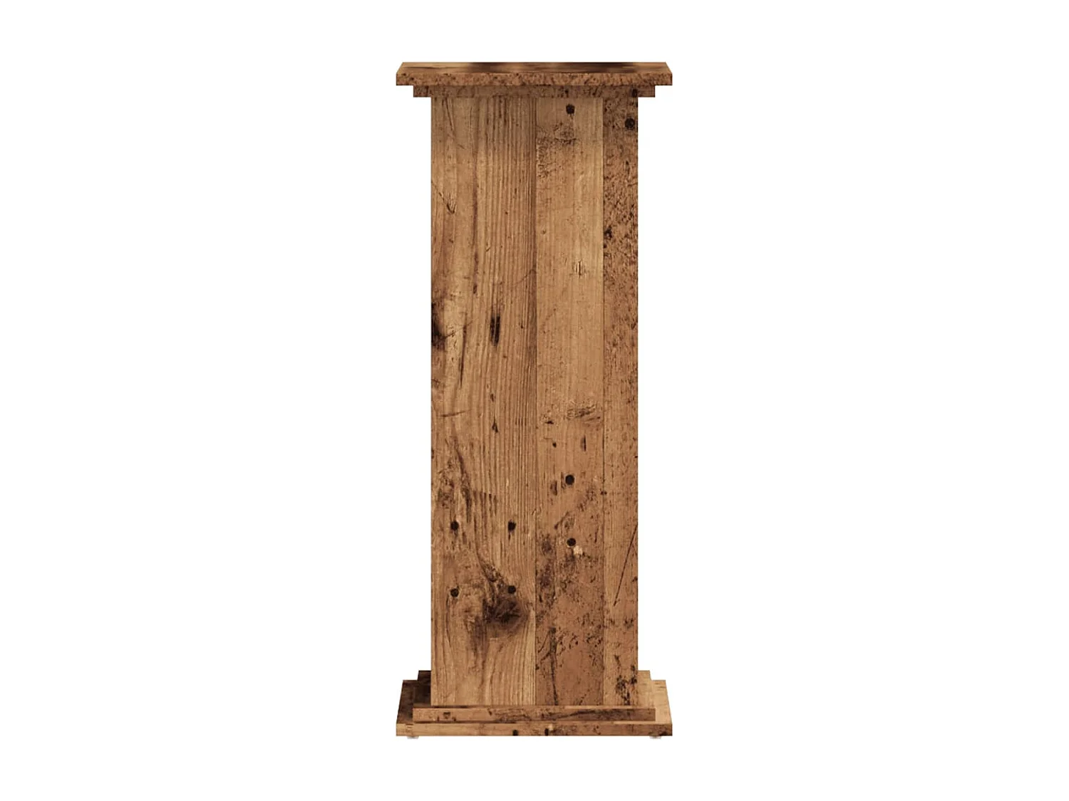 Support pour plantes vieux bois 33x33x80 cm bois d'ingénierie