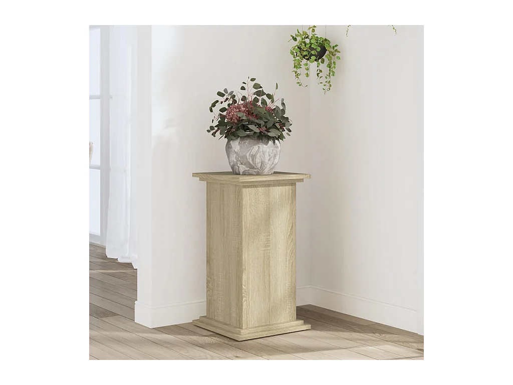 Support pour plantes chêne sonoma 33x33x60 cm bois d'ingénierie