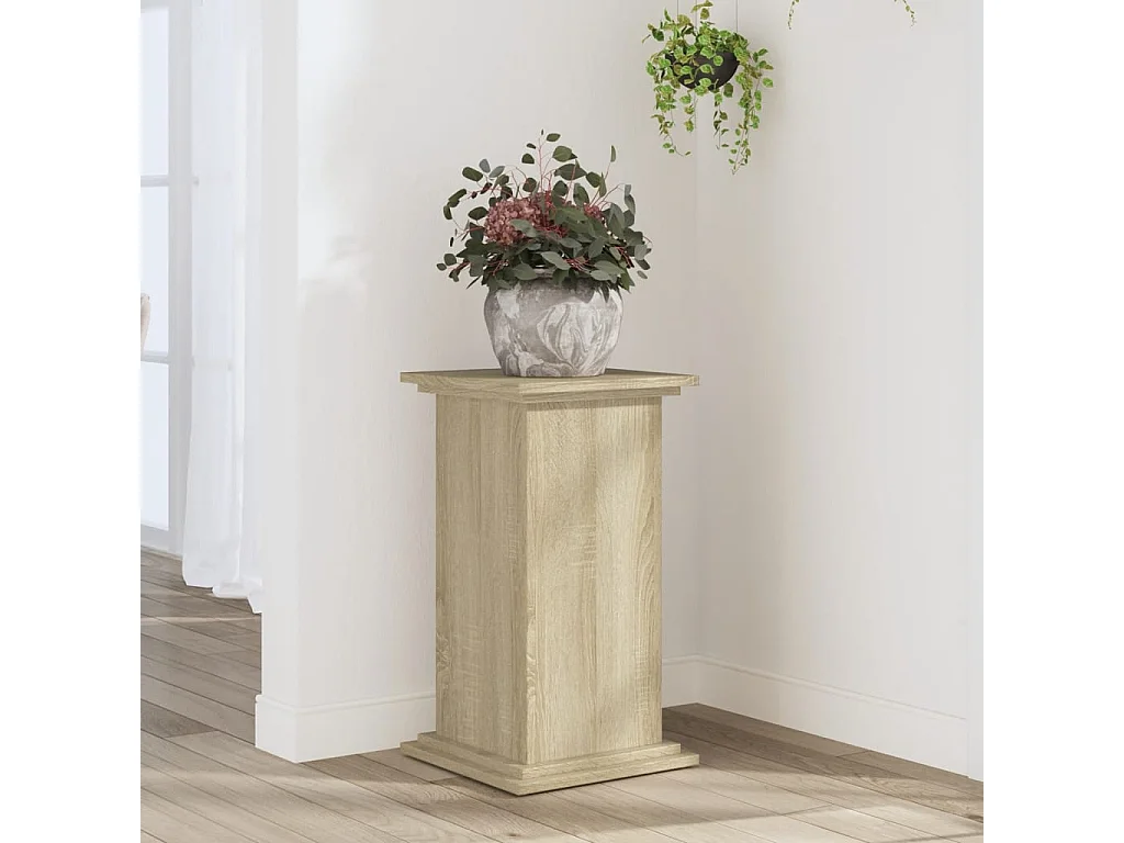 Support pour plantes chêne sonoma 33x33x60 cm bois d'ingénierie