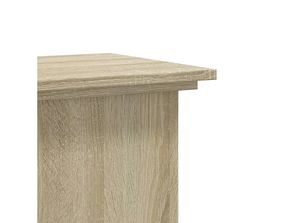 Support pour plantes chêne sonoma 33x33x60 cm bois d'ingénierie