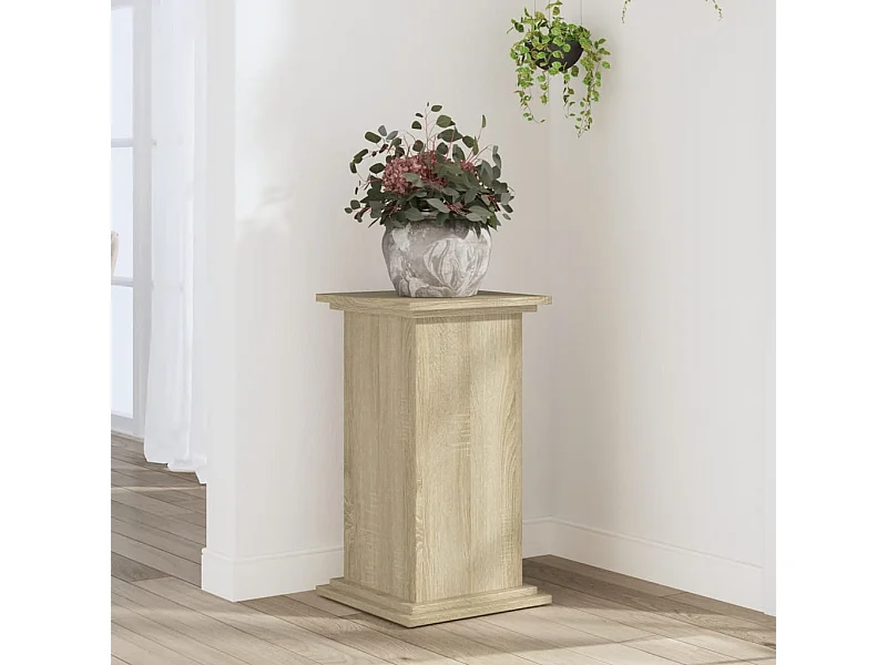 Support pour plantes chêne sonoma 33x33x60 cm bois d'ingénierie