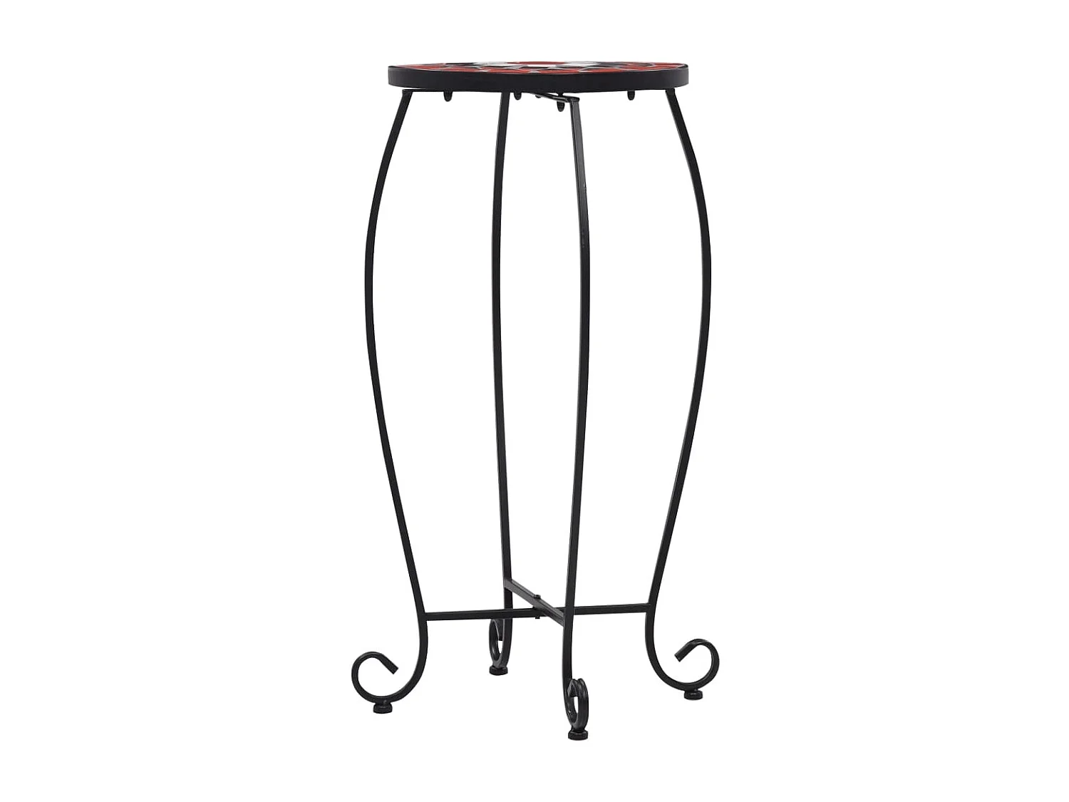 Tables mosaïque 3 pcs Terre cuite et blanc Céramique