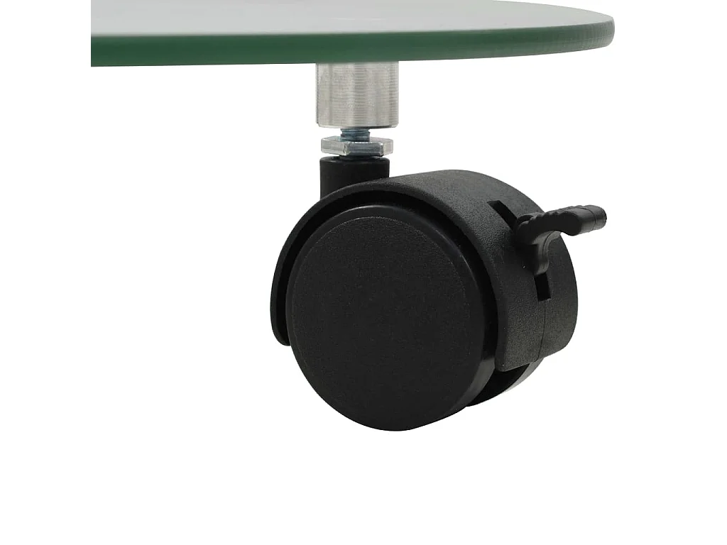 Porte-plantes roulant 2 pcs Verre trempé 28 cm Rond