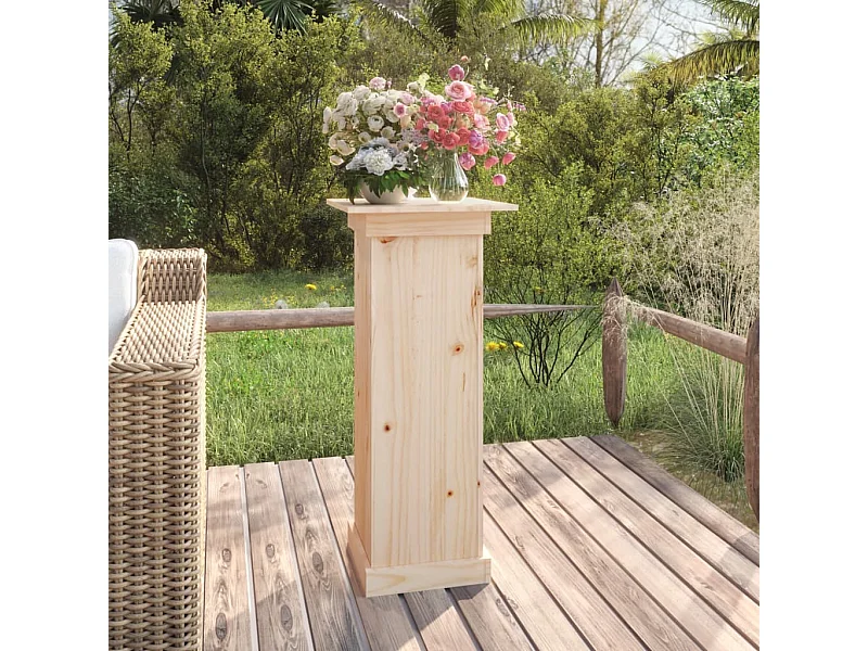 Bloemenstandaard 40x40x90 cm Massief grenenhout