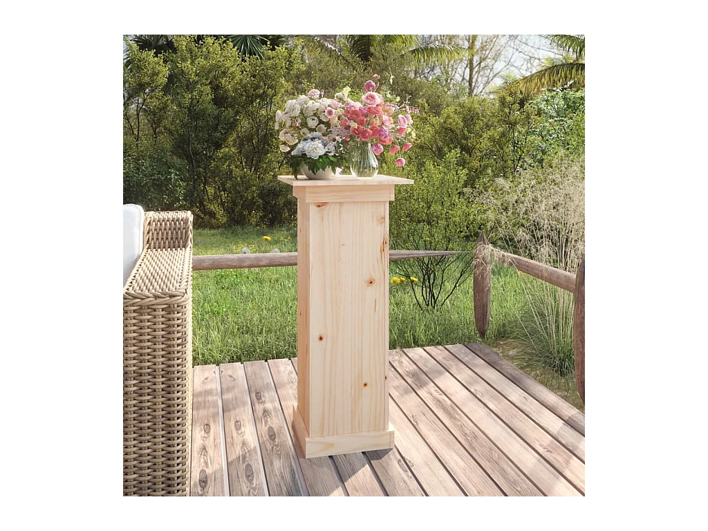 Bloemenstandaard 40x40x90 cm Massief grenenhout