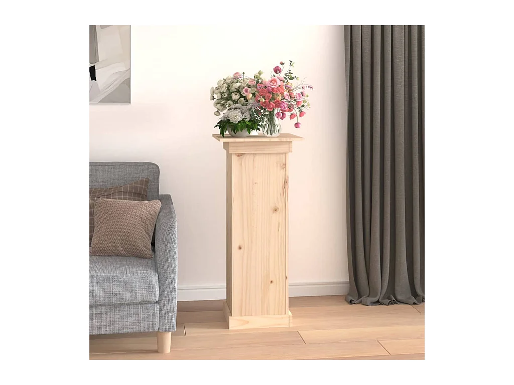 Bloemenstandaard 40x40x90 cm Massief grenenhout