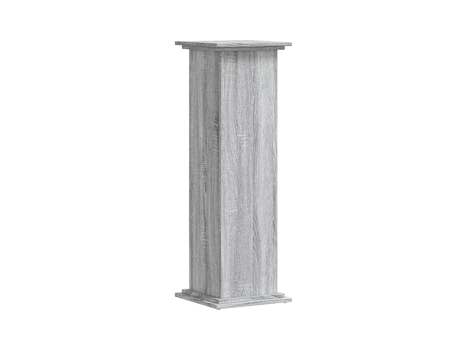 Support pour plantes sonoma gris 33x33x100 cm bois d'ingénierie