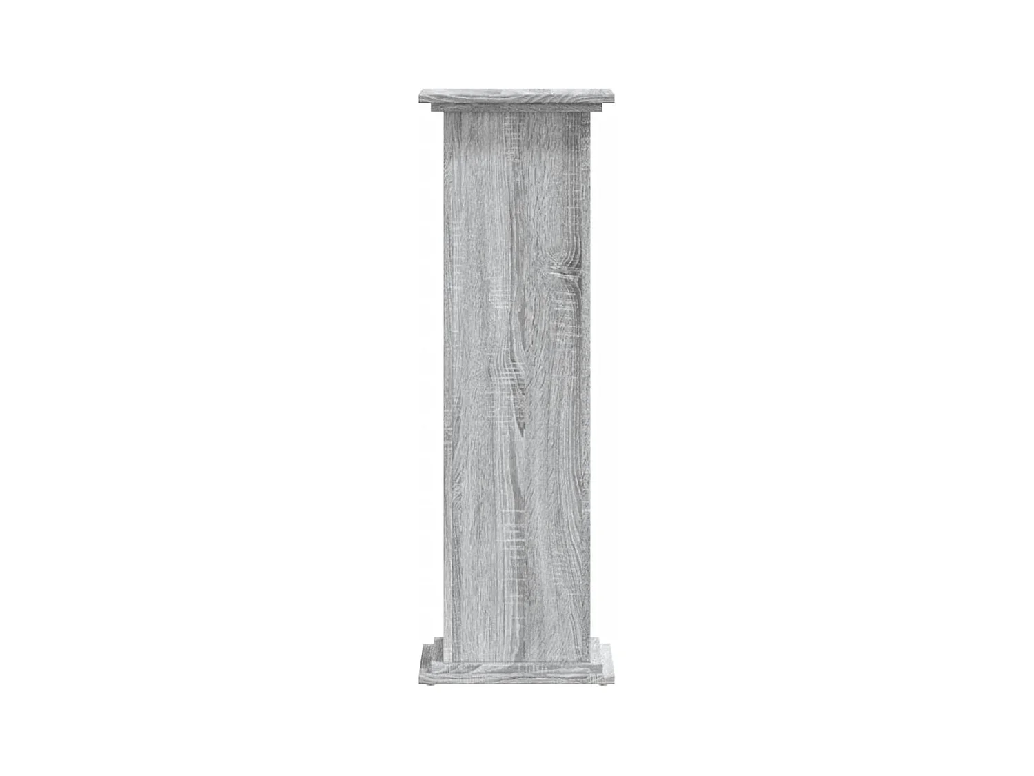 Support pour plantes sonoma gris 33x33x100 cm bois d'ingénierie
