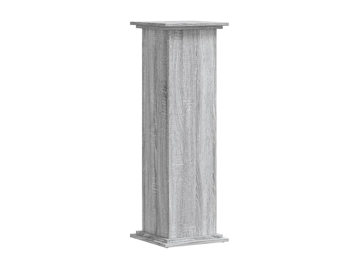 Support pour plantes sonoma gris 33x33x100 cm bois d'ingénierie