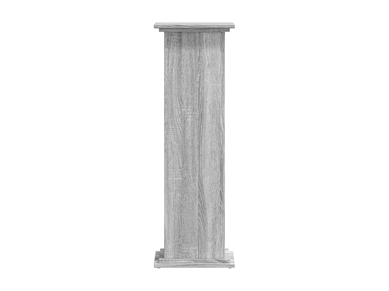 Support pour plantes sonoma gris 33x33x100 cm bois d'ingénierie