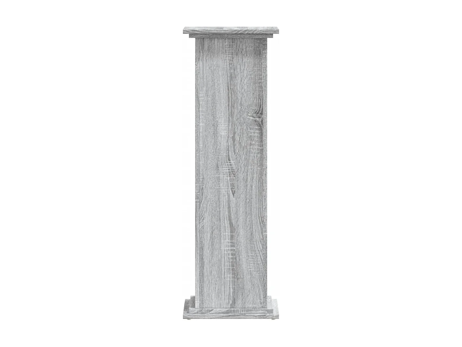 Support pour plantes sonoma gris 33x33x100 cm bois d'ingénierie