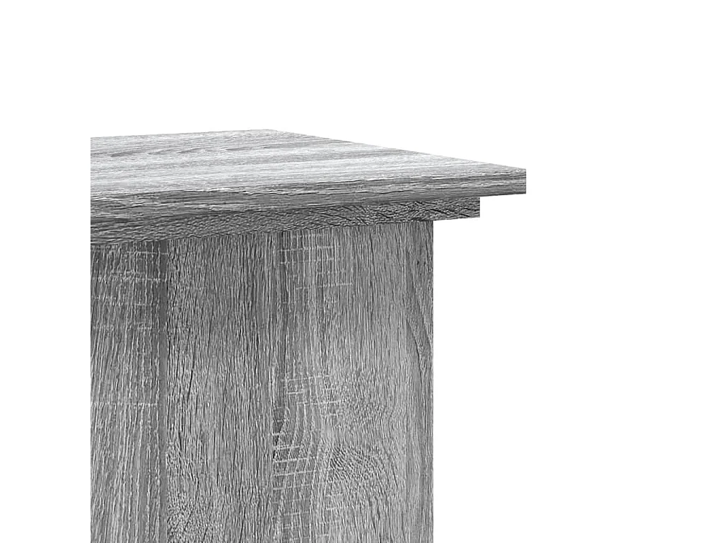 Support pour plantes sonoma gris 33x33x100 cm bois d'ingénierie