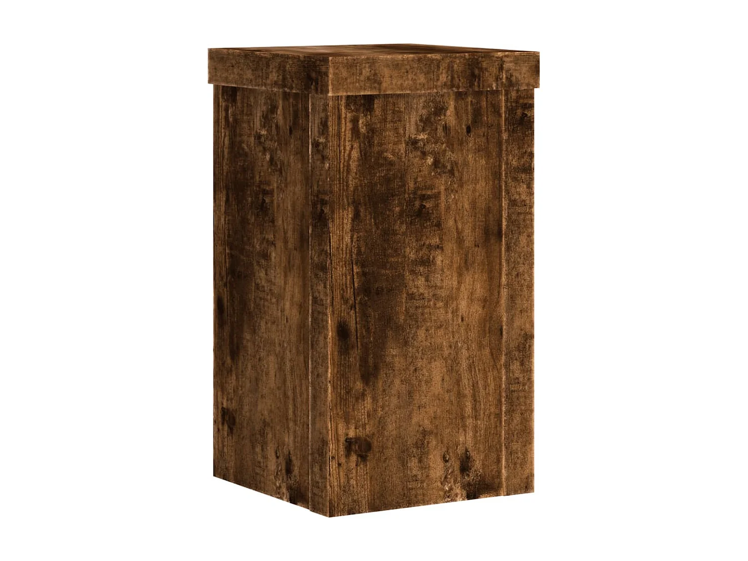 Supports pour plantes 2 pcs chêne fumé bois d'ingénierie