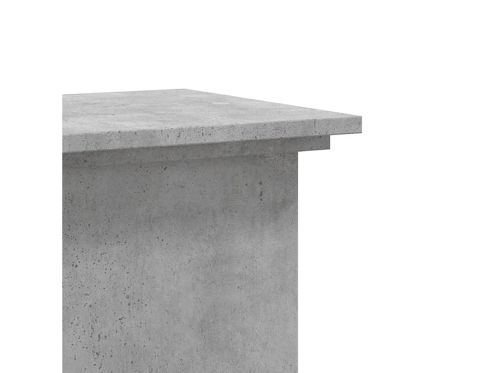 Support pour plantes gris béton 33x33x60 cm bois d'ingénierie