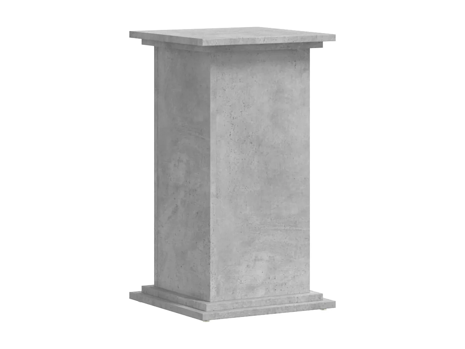 Support pour plantes gris béton 33x33x60 cm bois d'ingénierie