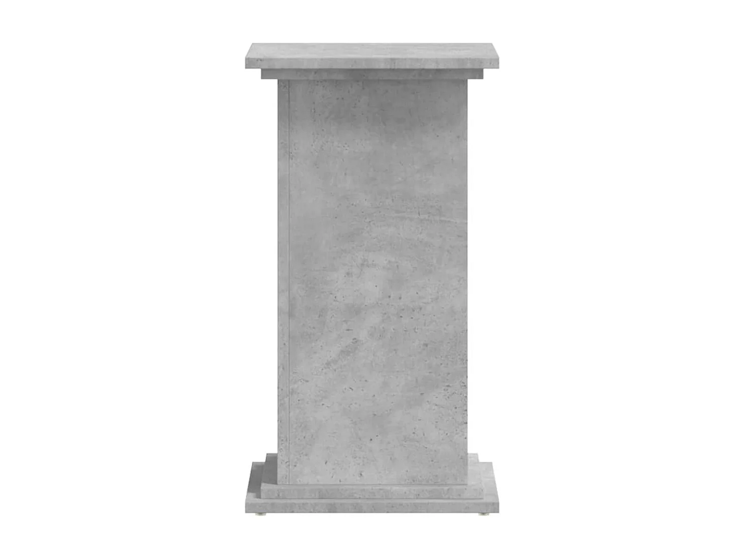 Support pour plantes gris béton 33x33x60 cm bois d'ingénierie