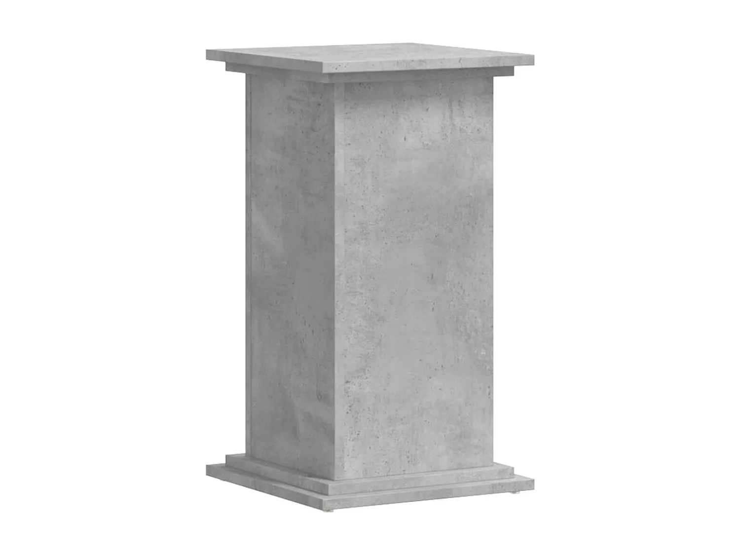 Support pour plantes gris béton 33x33x60 cm bois d'ingénierie