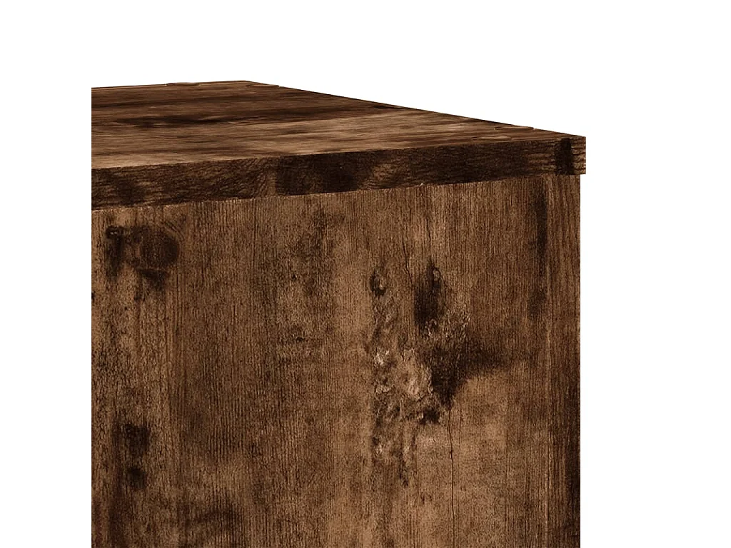 Supports pour plantes 2 pcs chêne fumé bois d'ingénierie