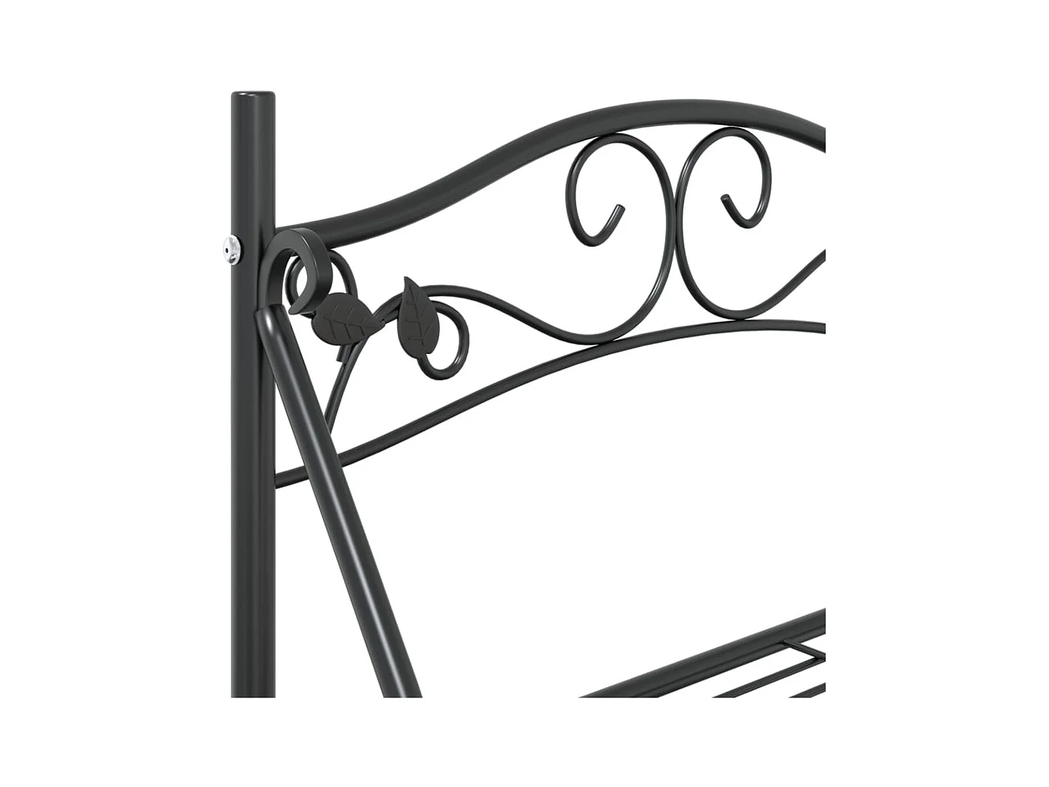 Estantería de flores negra 56x30x96 cm Acero