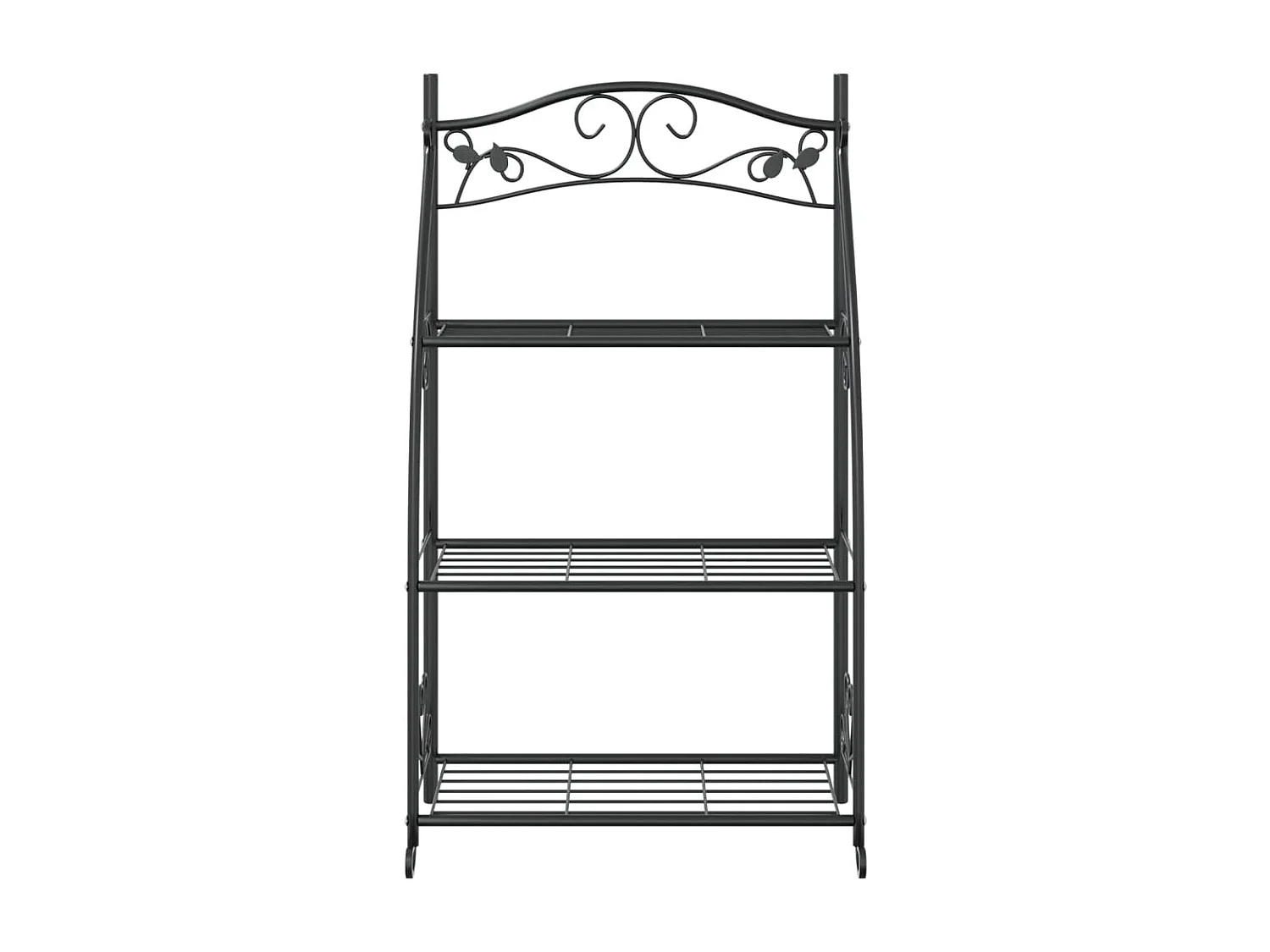 Étagère à fleurs Noir 56x30x96 cm Acier