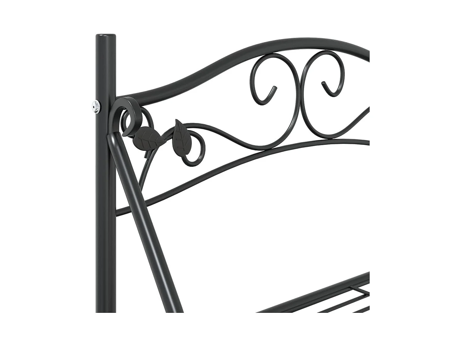 Étagère à fleurs Noir 56x30x96 cm Acier