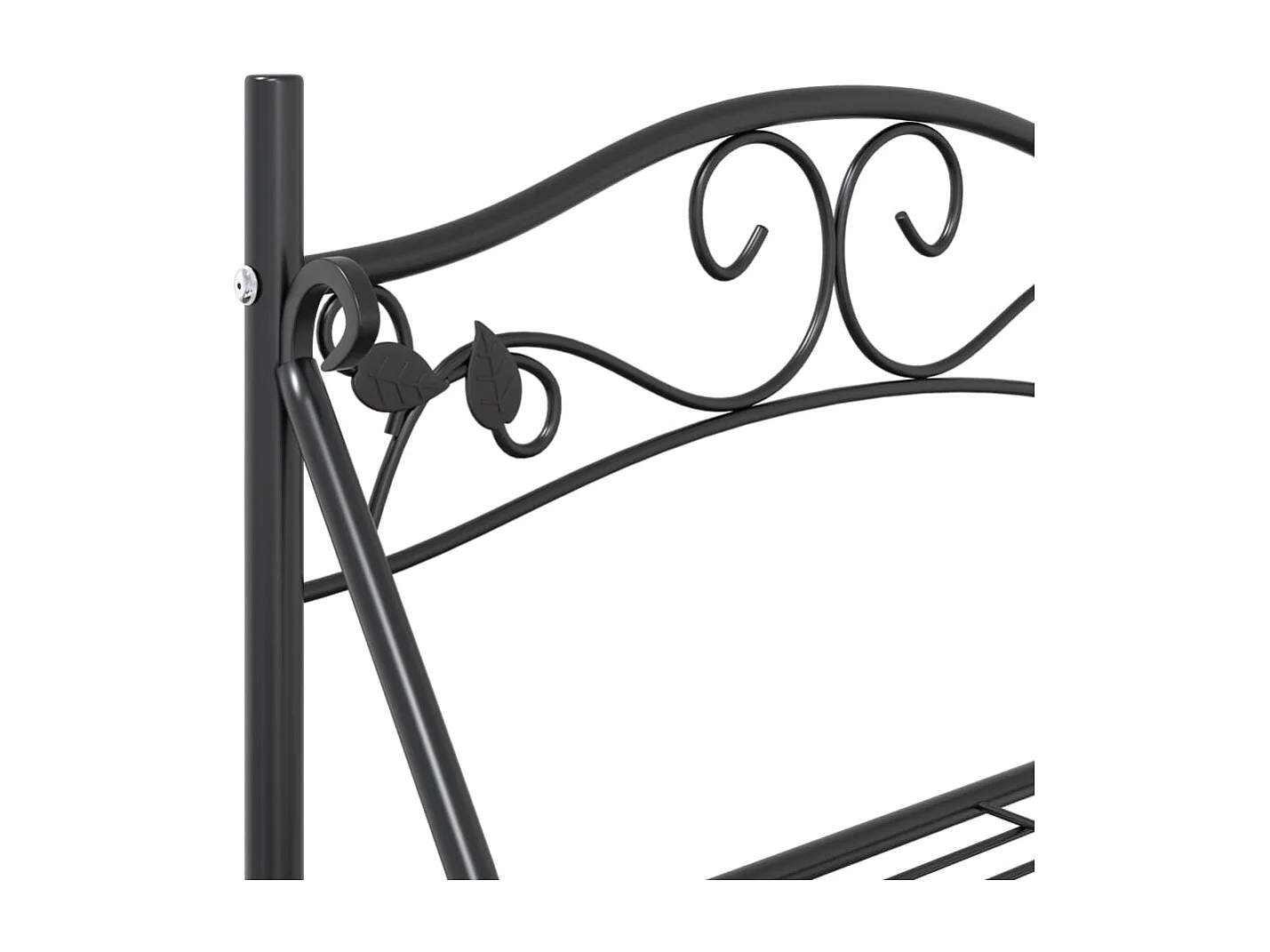 Étagère à fleurs Noir 56x30x96 cm Acier