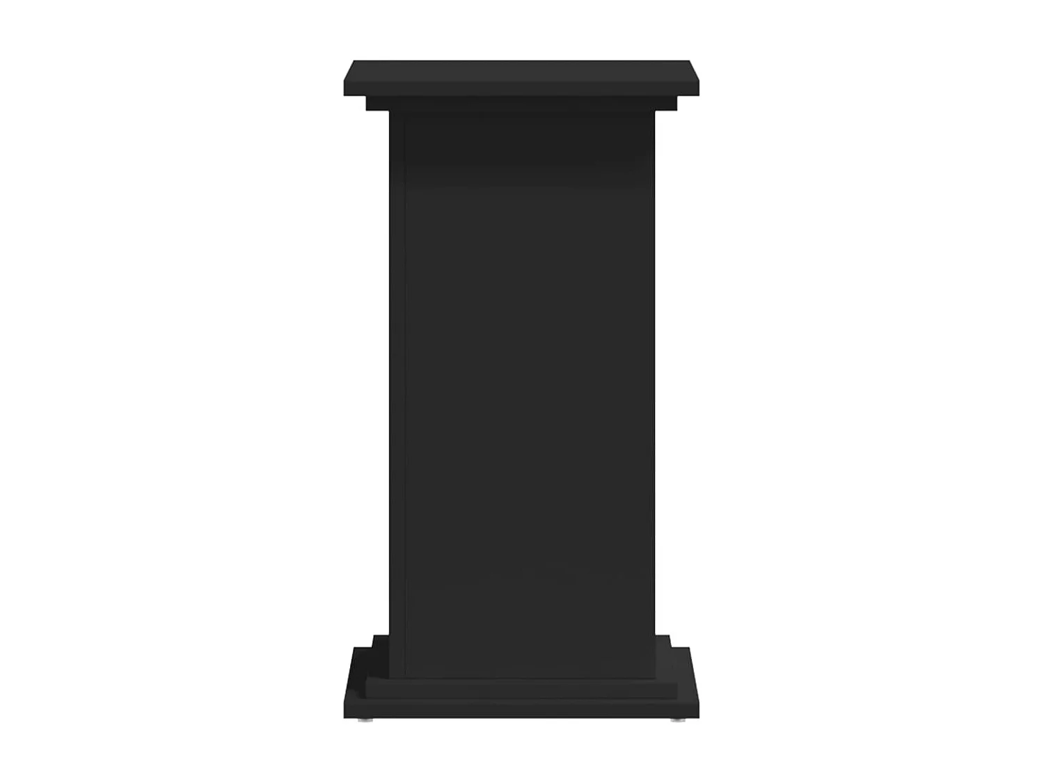 Soporte para plantas negro de 33 x 33 x 60 cm de madera de ingeniería