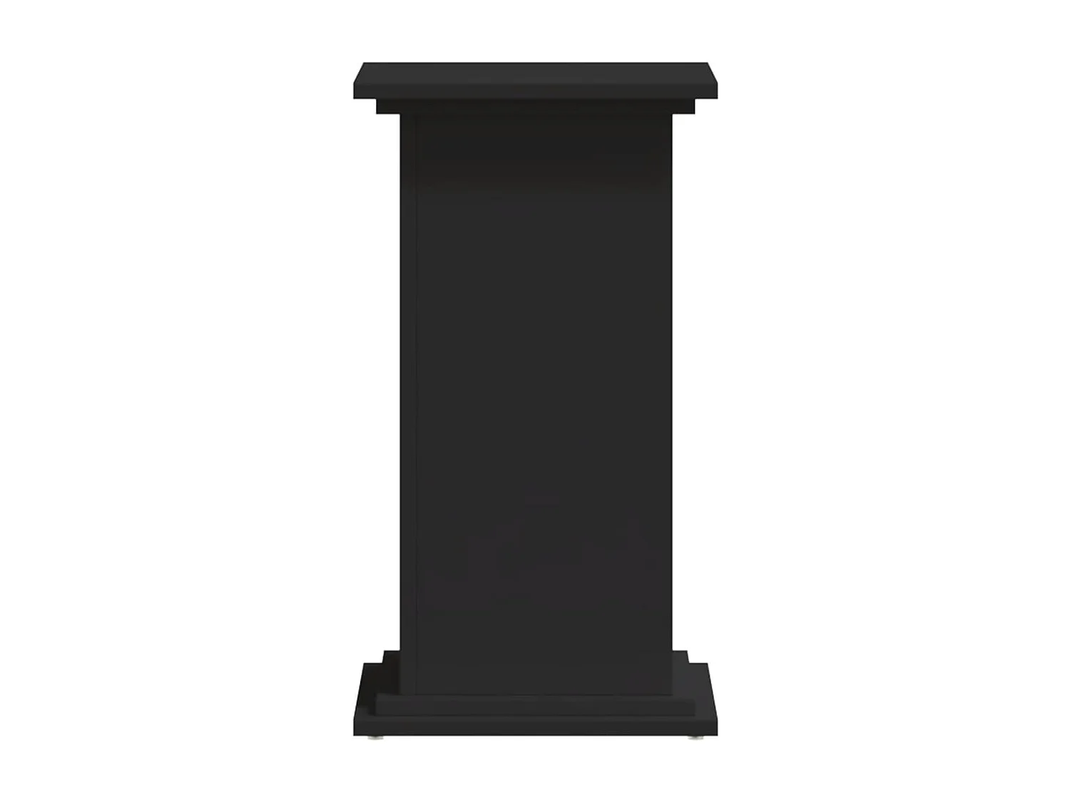 Soporte para plantas negro de 33 x 33 x 60 cm de madera de ingeniería