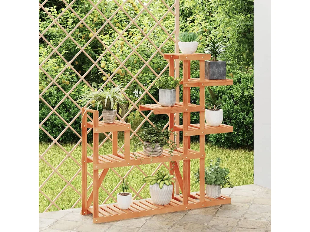 Support à fleurs 110x25x111 cm bois massif de sapin