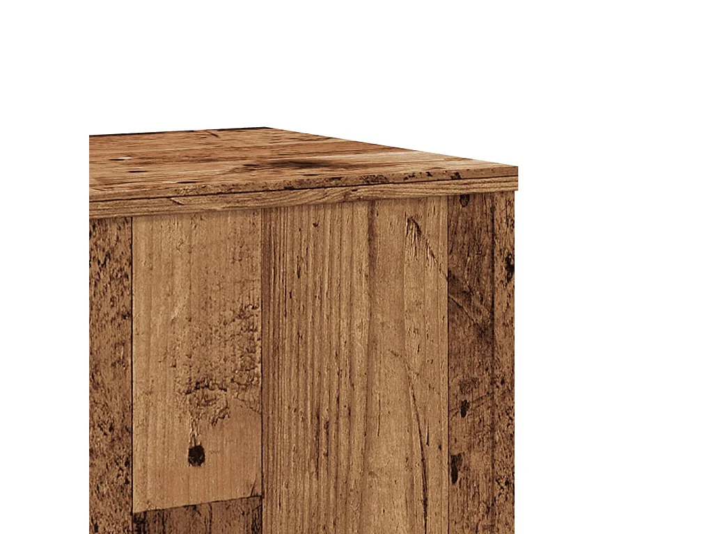 Supporto per piante in legno vecchio 33x33x100 cm in legno ingegnerizzato