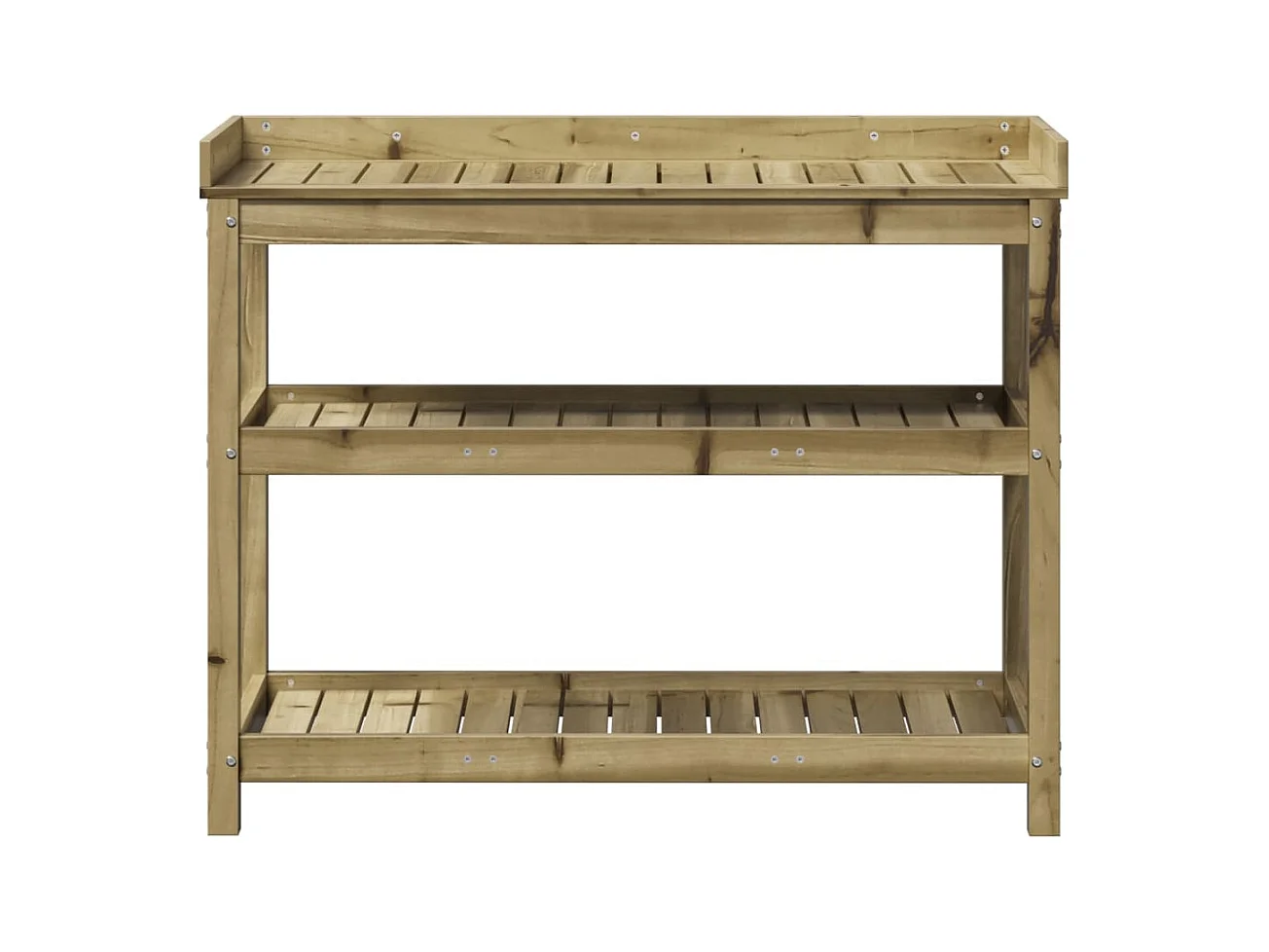 Mesa de cultivo con estantes 108x45x86,5 cm madera maciza de pino