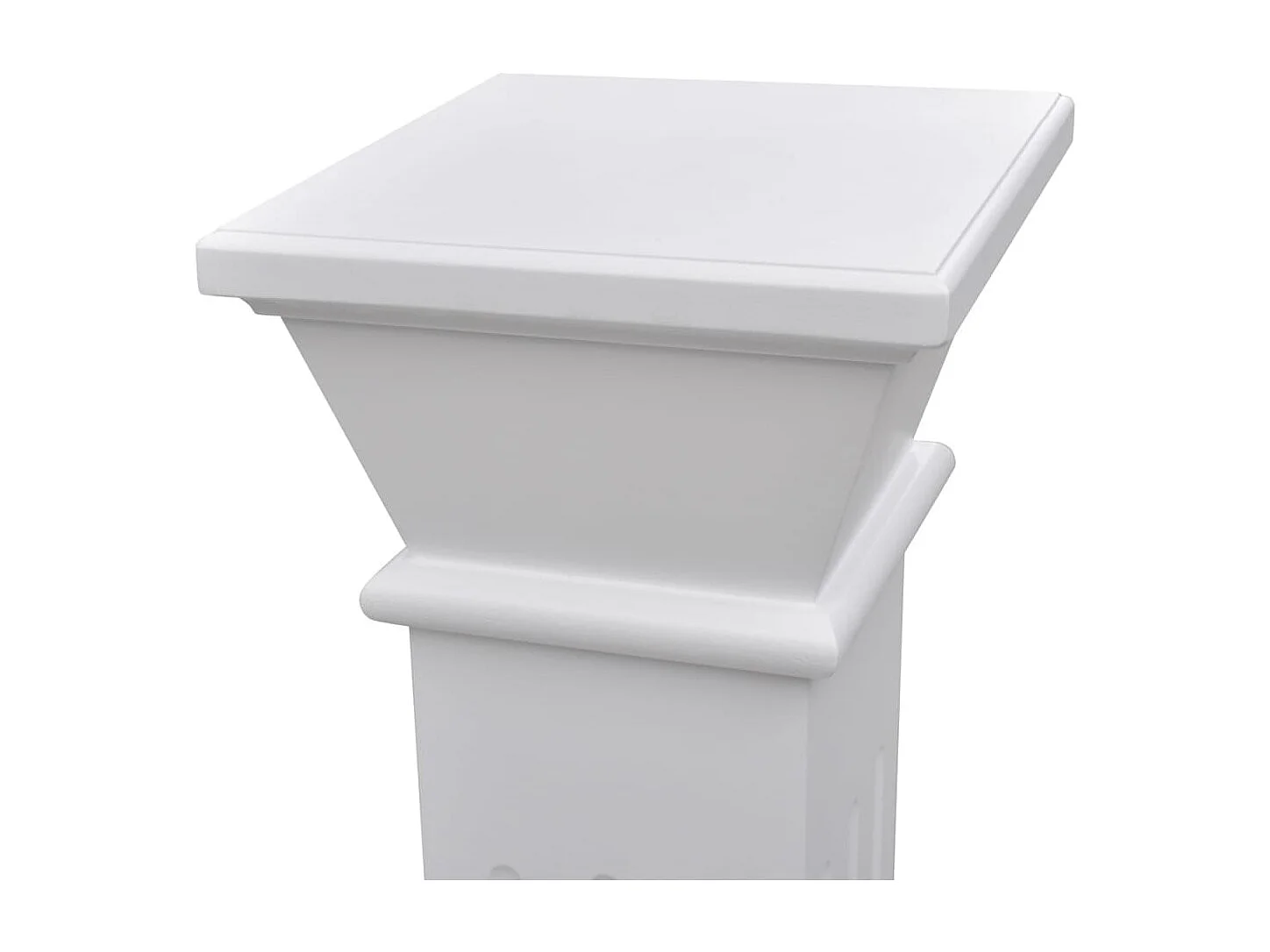 Soporte clásico de pilar para plantas de MDF cuadrado