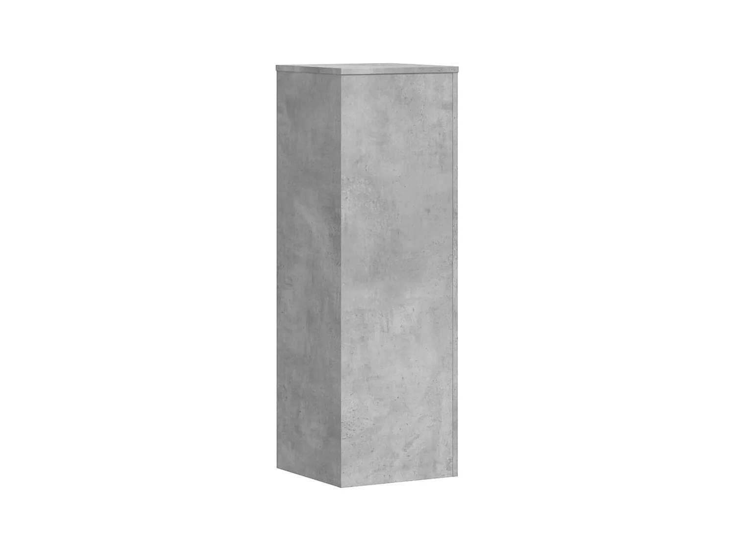 Support pour plantes gris béton 33x33x100 cm bois d'ingénierie