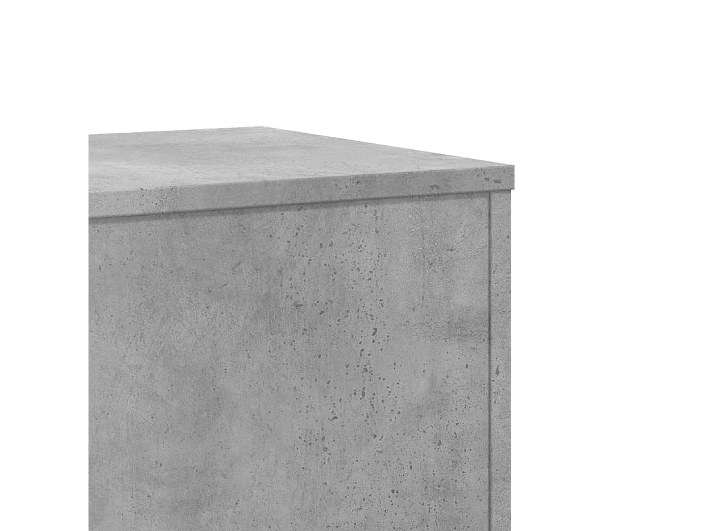 Support pour plantes gris béton 33x33x100 cm bois d'ingénierie