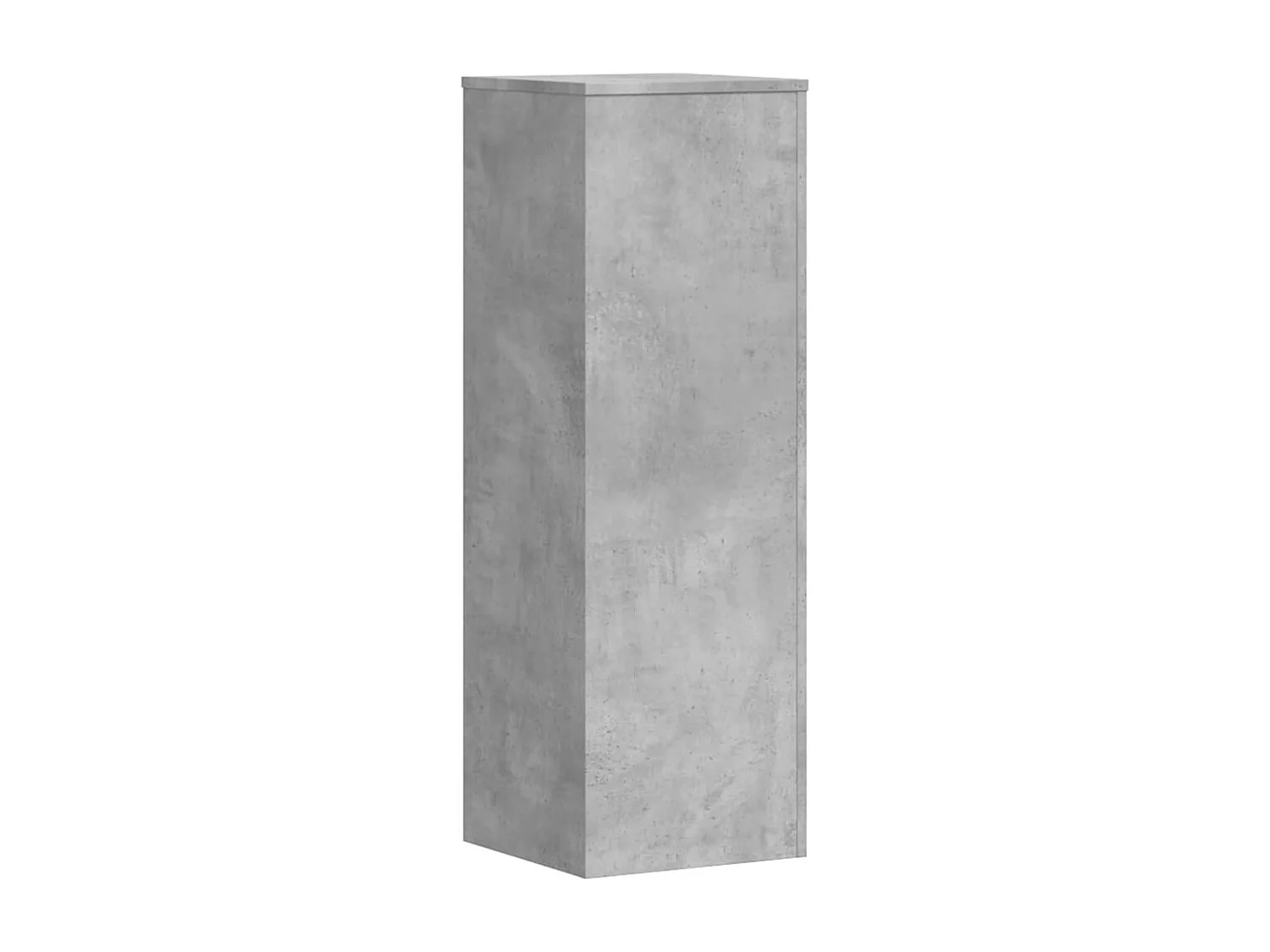 Support pour plantes gris béton 33x33x100 cm bois d'ingénierie