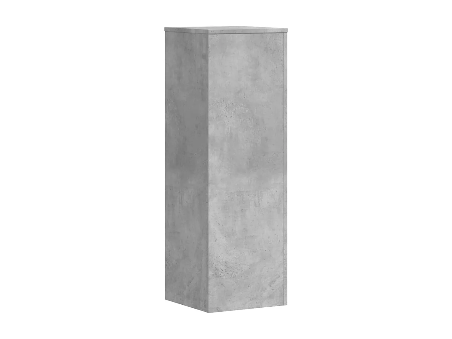 Support pour plantes gris béton 33x33x100 cm bois d'ingénierie