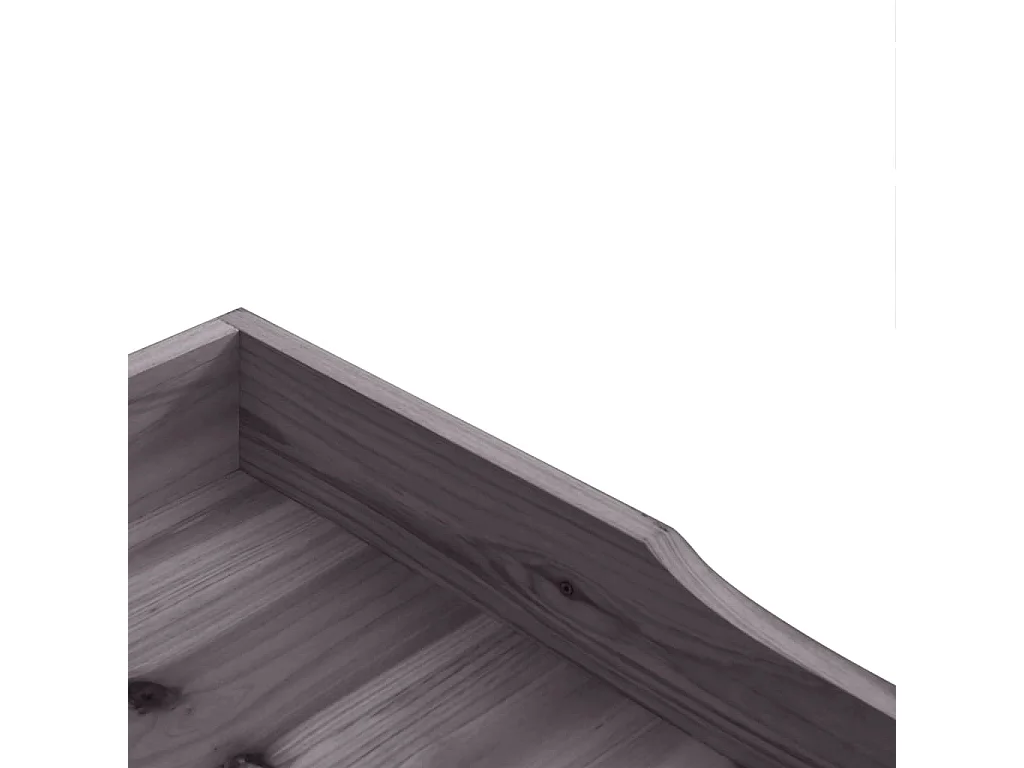 Plantentafel met plank grijs 78x38x82,5 cm dennenhout