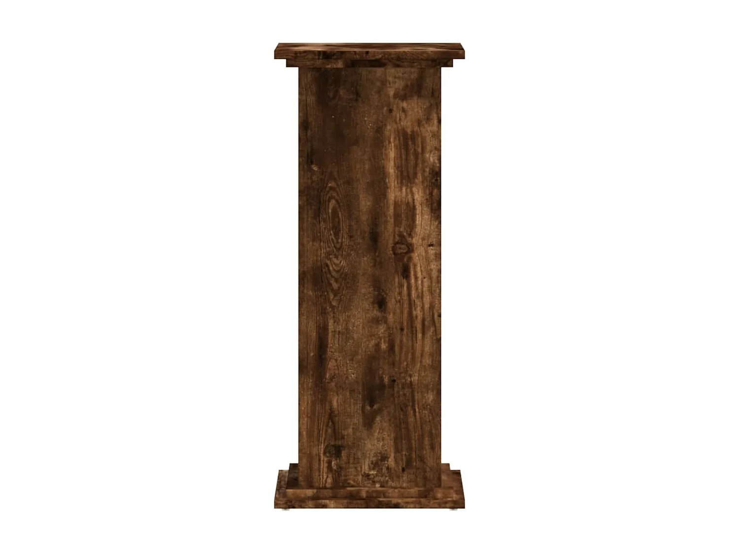 Plantenstandaard van gerookt eikenhout 33x33x80 cm bewerkt hout