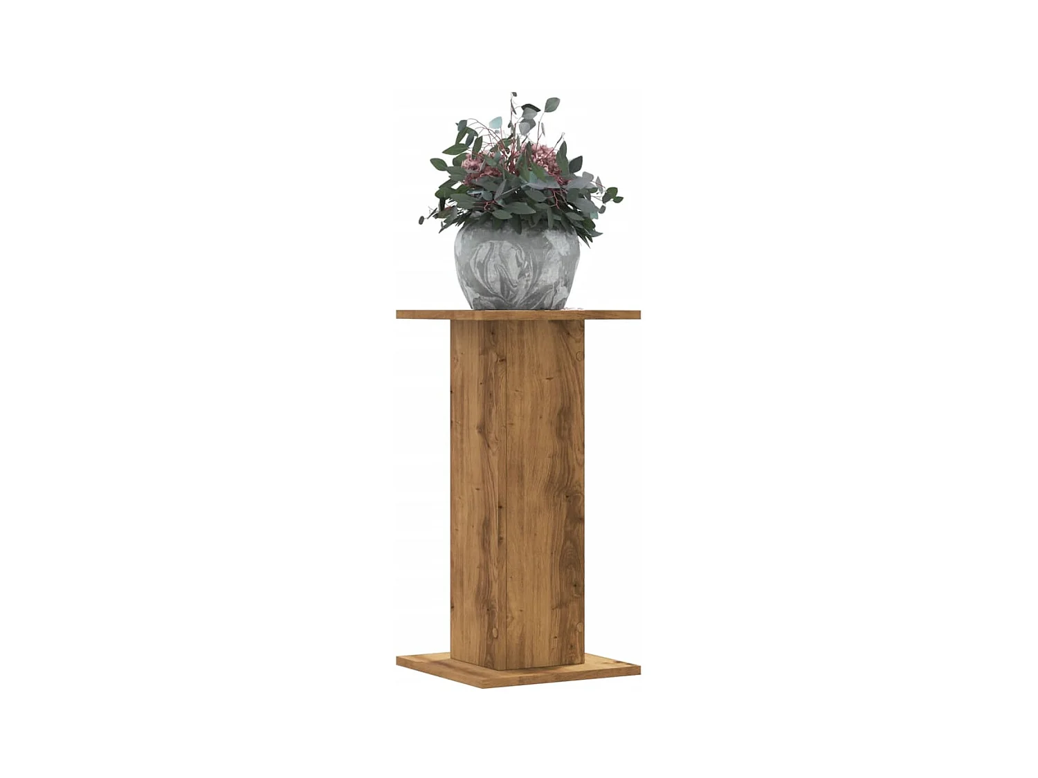 Supports pour plantes 2 pcs chêne artisanal bois d'ingénierie