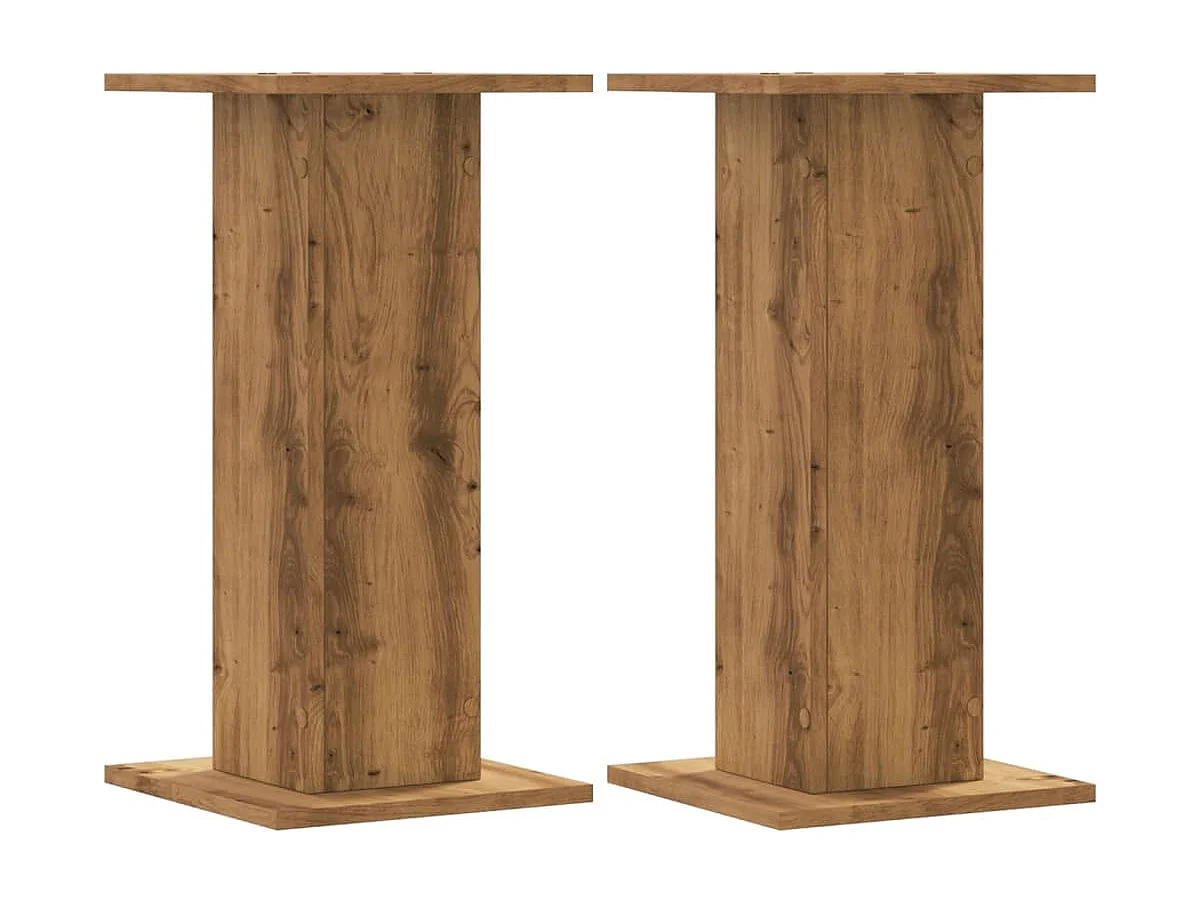 Supports pour plantes 2 pcs chêne artisanal bois d'ingénierie