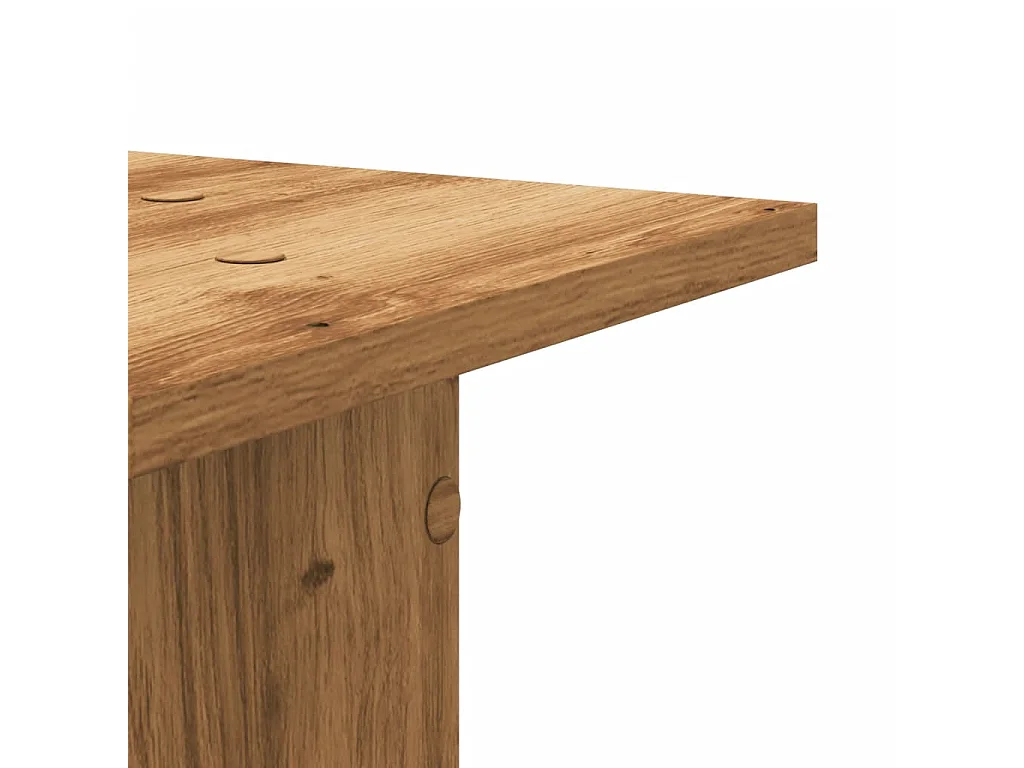 Supports pour plantes 2 pcs chêne artisanal bois d'ingénierie