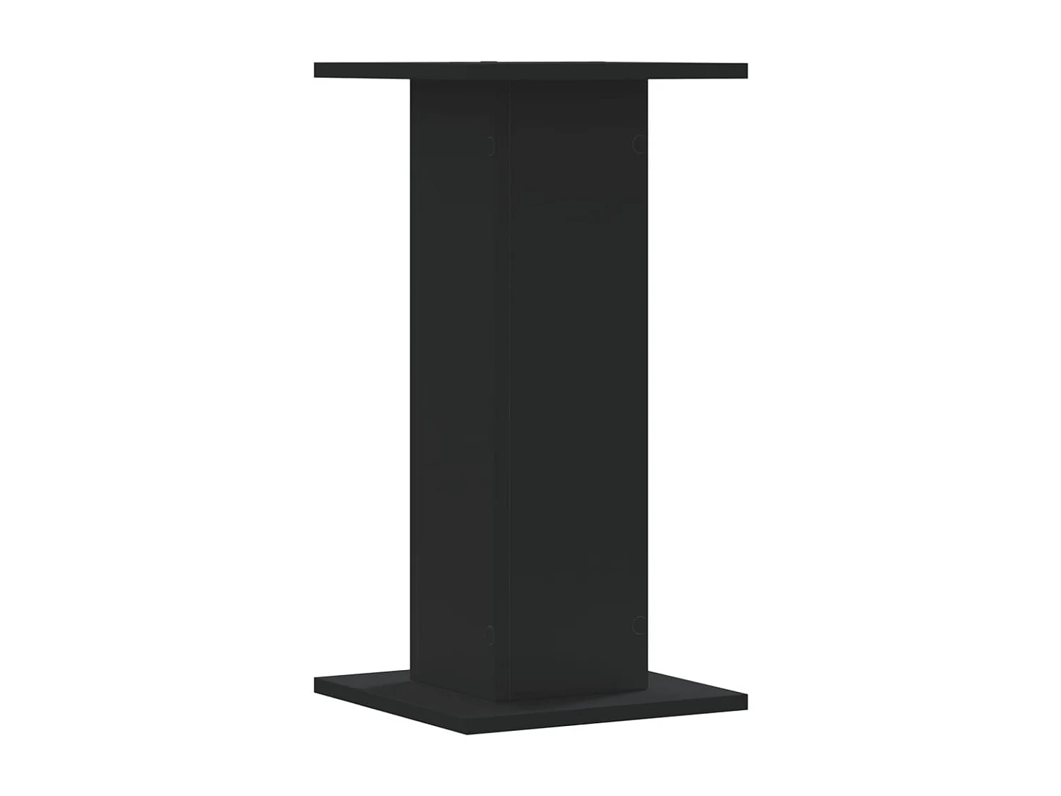 Plantenstandaards 2 stuks zwart 30x30x60 cm bewerkt hout