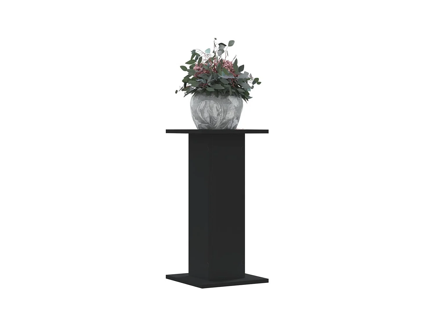 Supports pour plantes 2 pcs noir 30x30x60 cm bois d'ingénierie