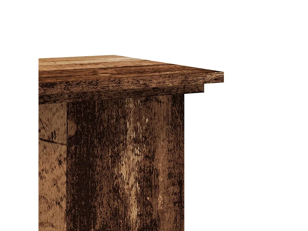 Supporto per piante in legno vecchio 33x33x100 cm in legno ingegnerizzato